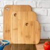Deski do krojenia bambusowe wytrzymałe Zestaw 3 sztuk