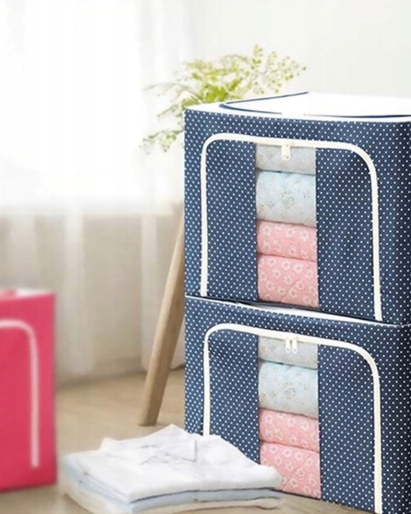 Pojemnik na pościel ubrania zamek stelaż Stackbox wzmocniony 40x30