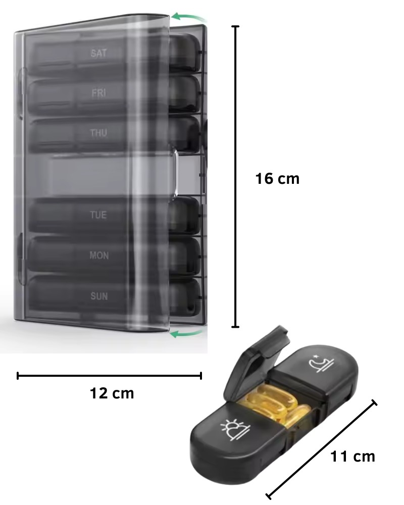 Organizer pudełko praktyczne na tabletki na 7 dni tygodnia