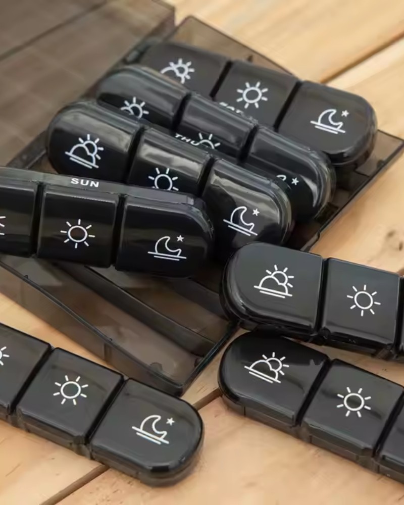 Organizer pudełko praktyczne na tabletki na 7 dni tygodnia