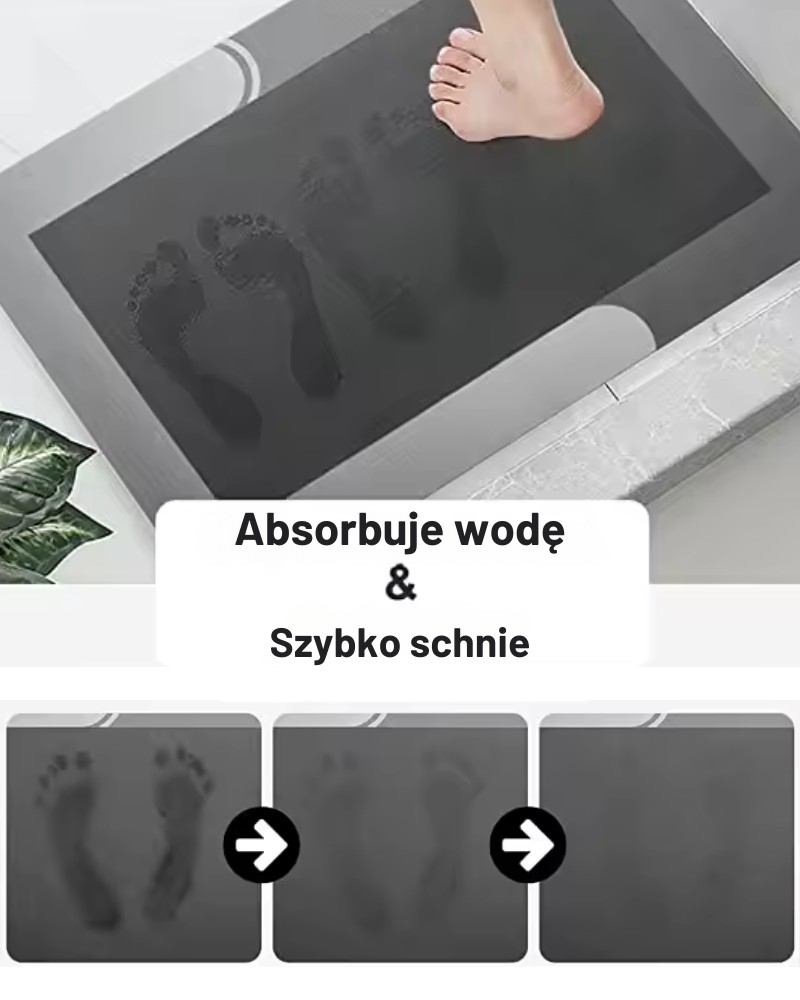 Mata dywanik łazienkowy szybkoschnący