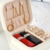 Szkatułka kuferek organizer na biżuterię podróżna 10 cm x 10 cm
