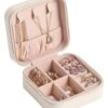 Szkatułka kuferek organizer na biżuterię podróżna 10 cm x 10 cm