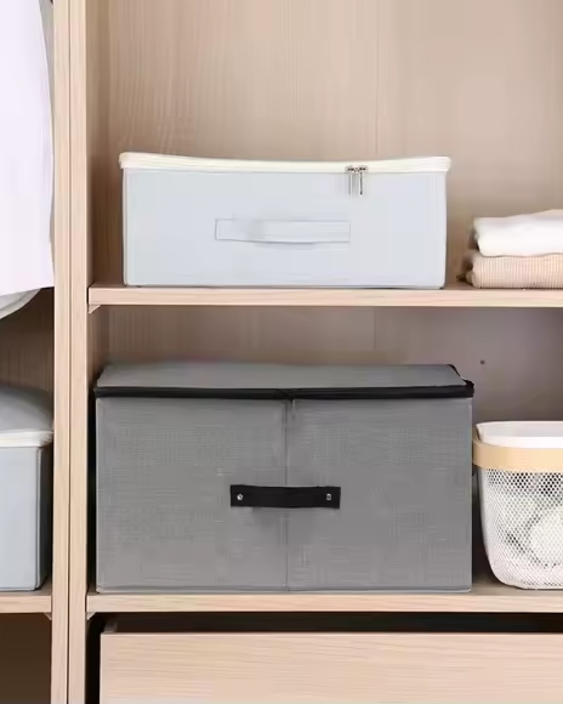 Pojemnik pudełko organizer do szafy na odzież pościel ręczniki zamykany 60x45