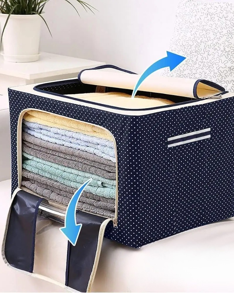 Pojemnik na pościel ubrania zamek stelaż Stackbox wzmocniony 40x30