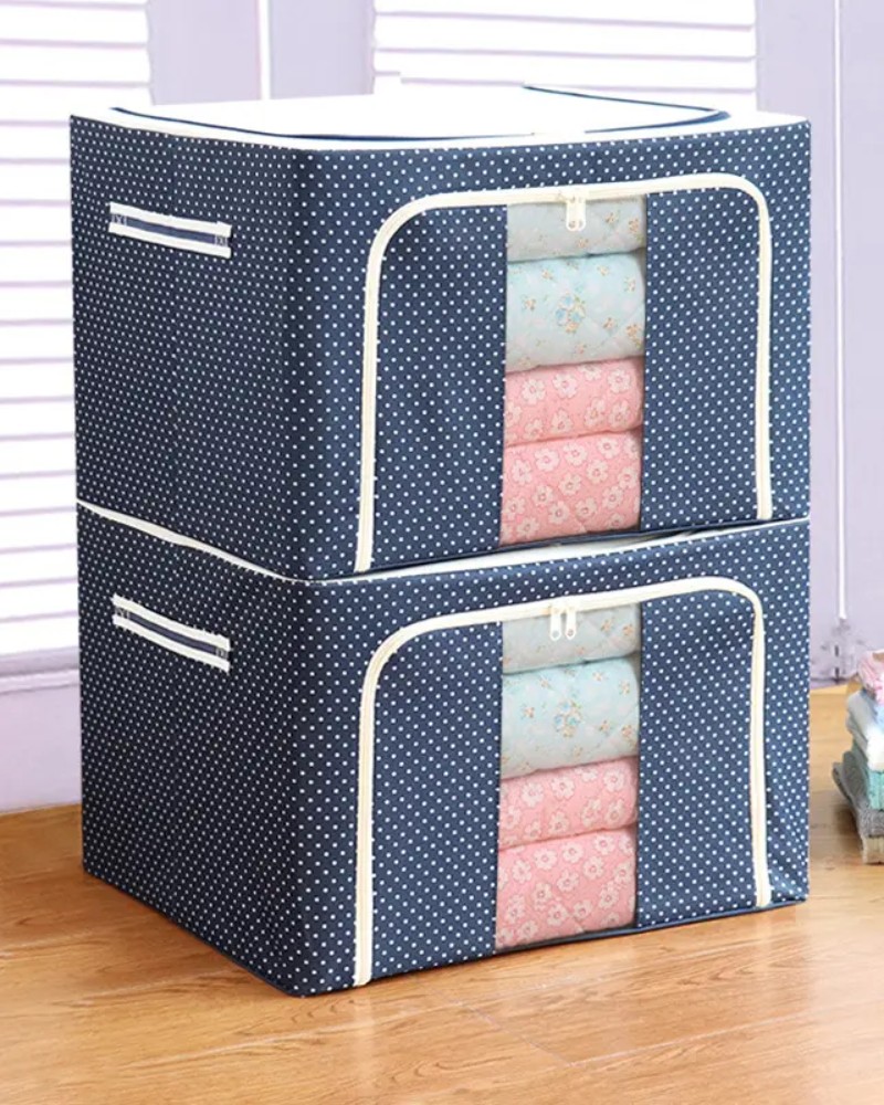 Pojemnik na pościel ubrania zamek stelaż Stackbox wzmocniony 40x30