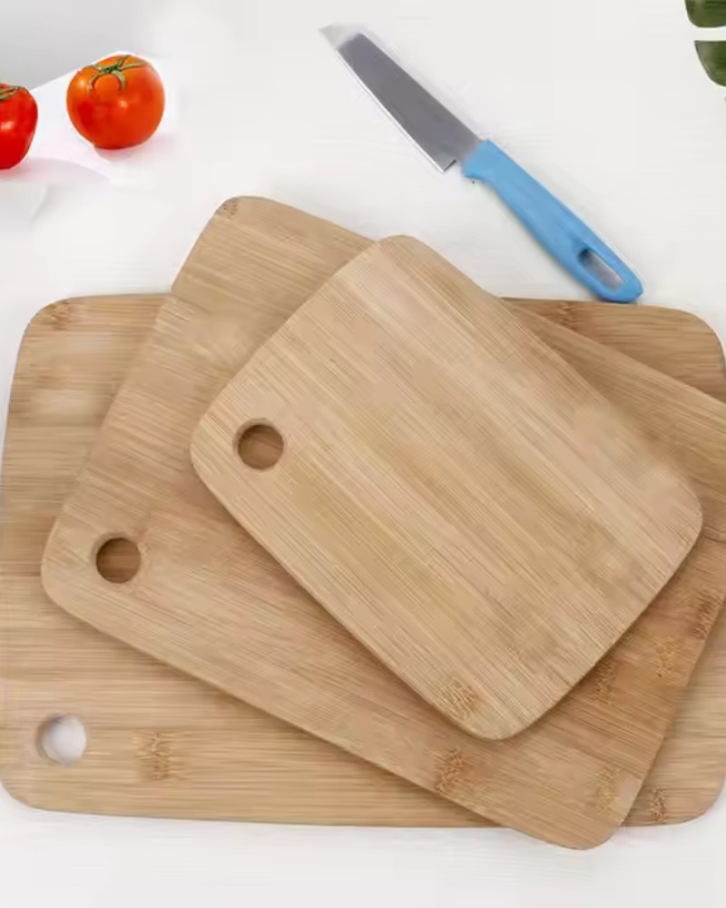 Deski do krojenia bambusowe wytrzymałe Zestaw 3 sztuk