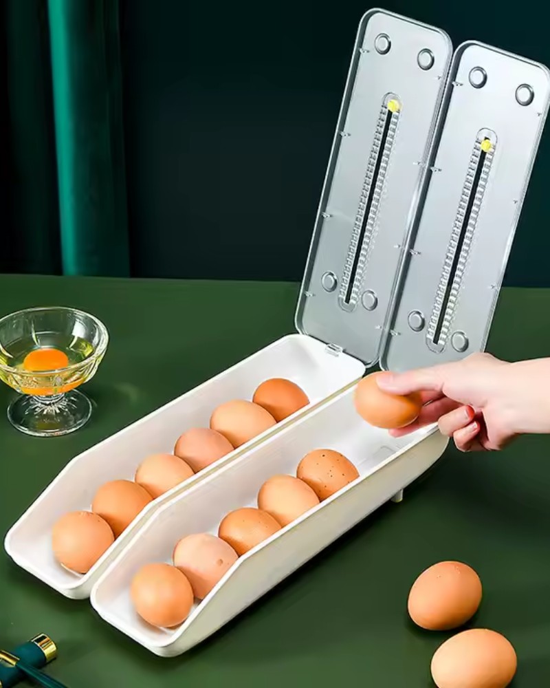 Organizer pojemnik na jajka organizer do lodówki podajnik na 6-8 jajek