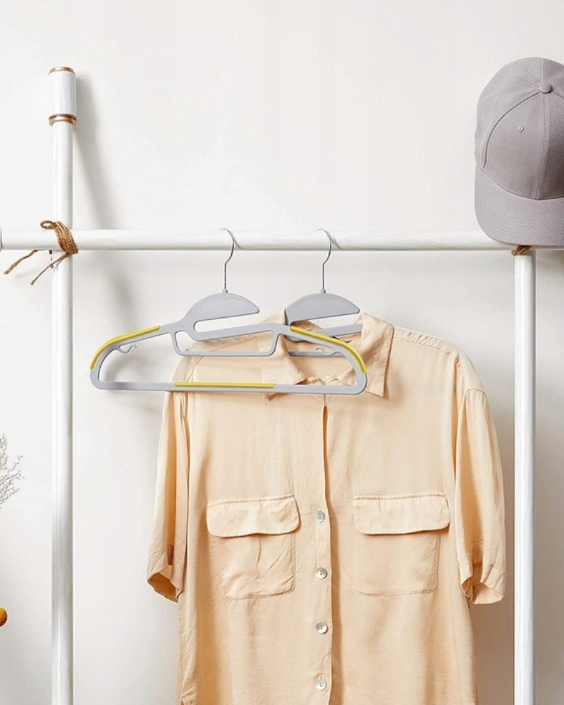 Wieszaki na ubrania antypoślizgowe odzieżowe z nakładką gumową 8+2 GRATIS!