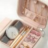 Szkatułka kuferek organizer na biżuterię podróżna 10 cm x 10 cm