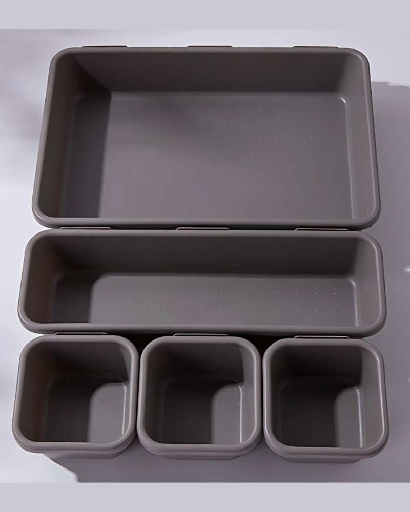 Zestaw organizerów 8szt wkłady na drobiazgi akcesoria pojemniki do szuflad