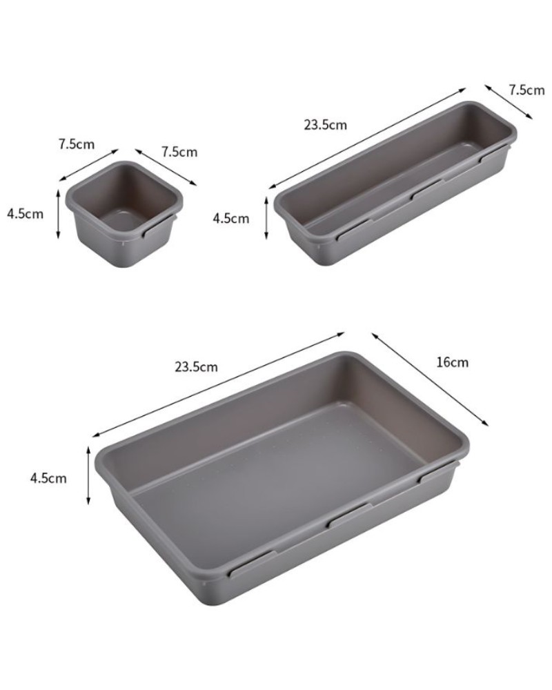 Zestaw organizerów 8szt wkłady na drobiazgi akcesoria pojemniki do szuflad