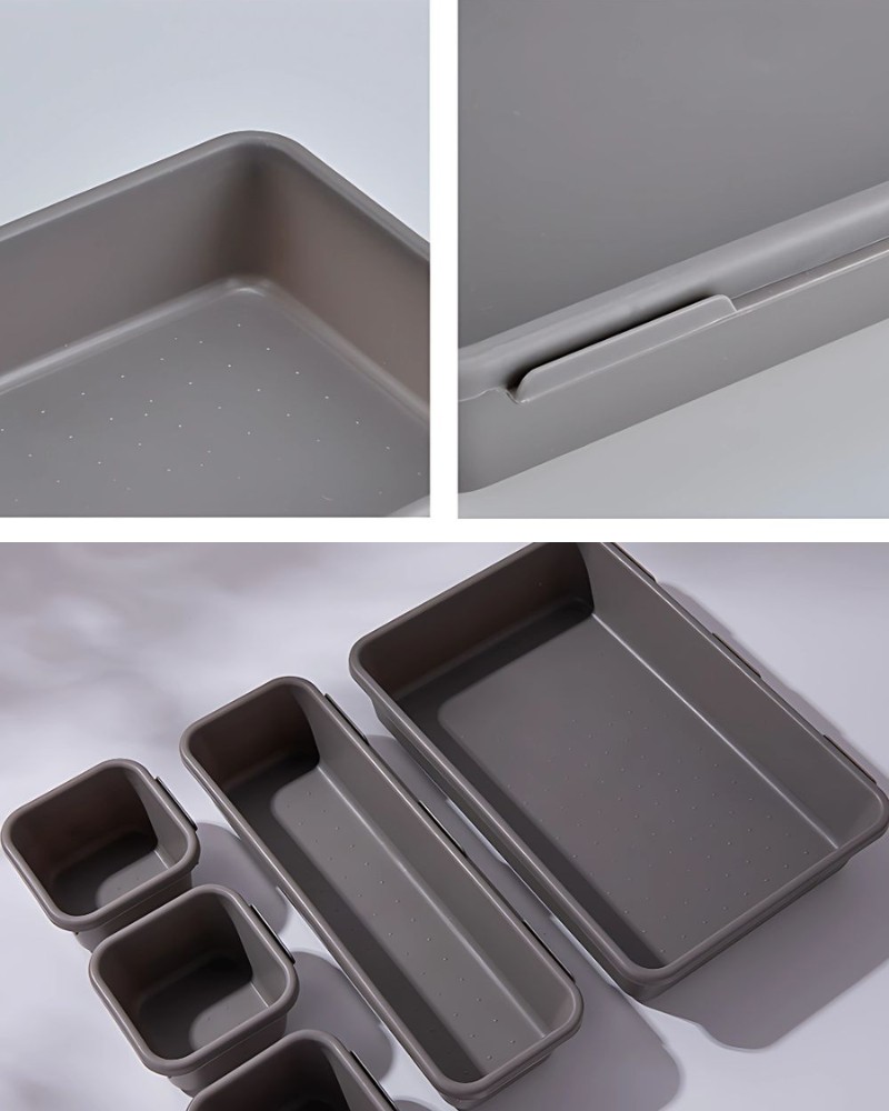 Zestaw organizerów 8szt wkłady na drobiazgi akcesoria pojemniki do szuflad