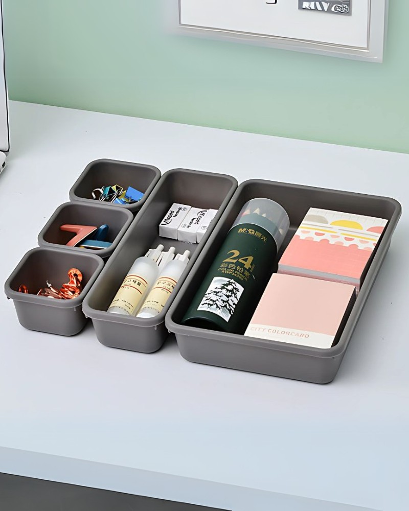 Zestaw organizerów 8szt wkłady na drobiazgi akcesoria pojemniki do szuflad