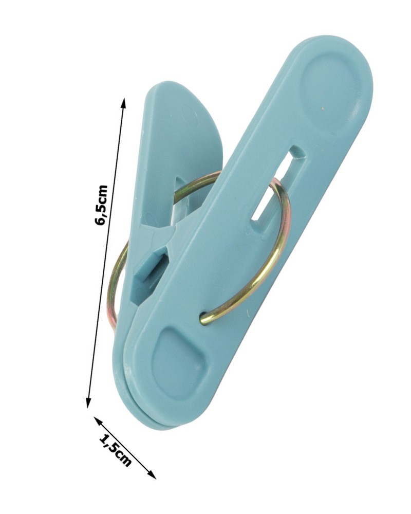 Klamerki żabki spinacze do prania ubrań bielizny 18 sztuk plastikowe mocne