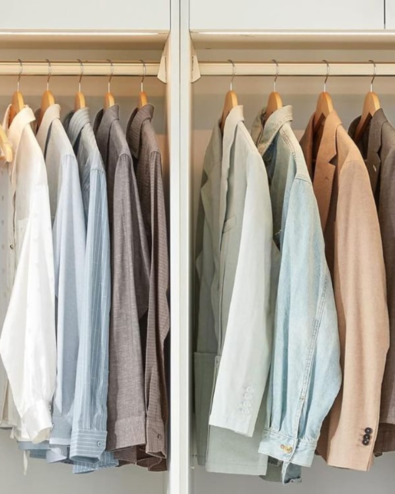 Wieszaki drewniane lakierowane na ubrania solidne zestaw 3x