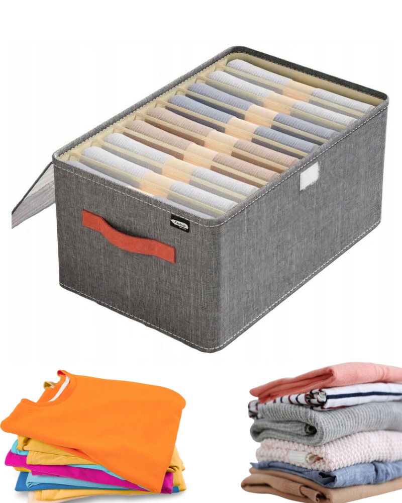 Organizer zamykany do szafy na ubrania spodnie bluzy 40x27