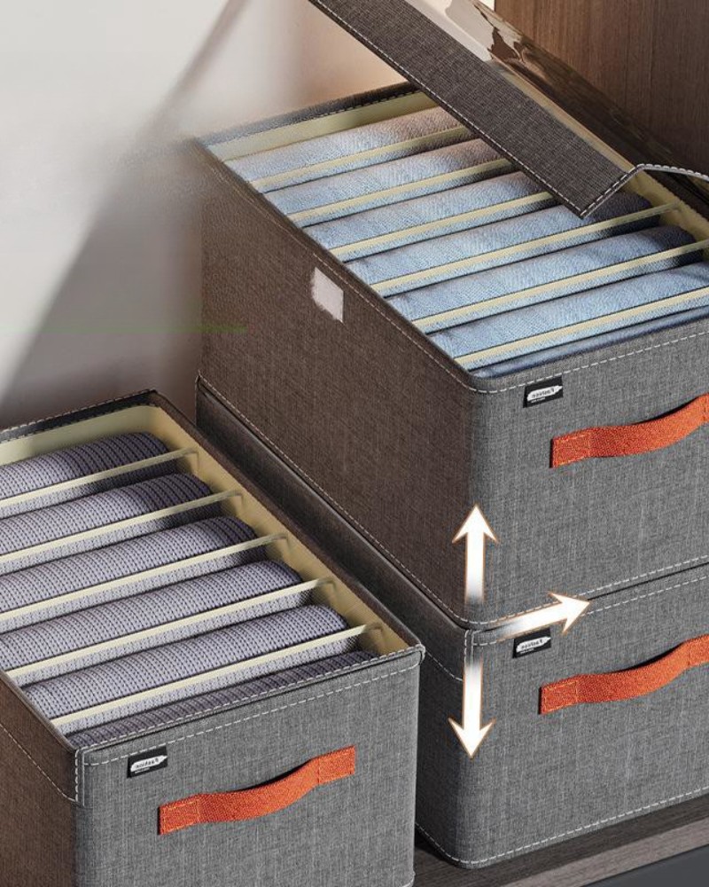 Organizer zamykany do szafy na ubrania spodnie bluzy 40x27