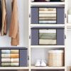 Organizer pojemnik zamykany do przechowywania ubrań kocy pościeli do szaf 35x60