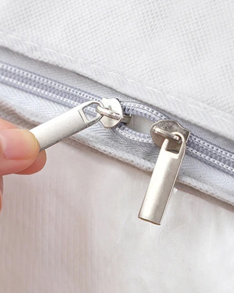 Pokrowiec na pościel pod łóżko pojemnik na ubrania torba szary XL