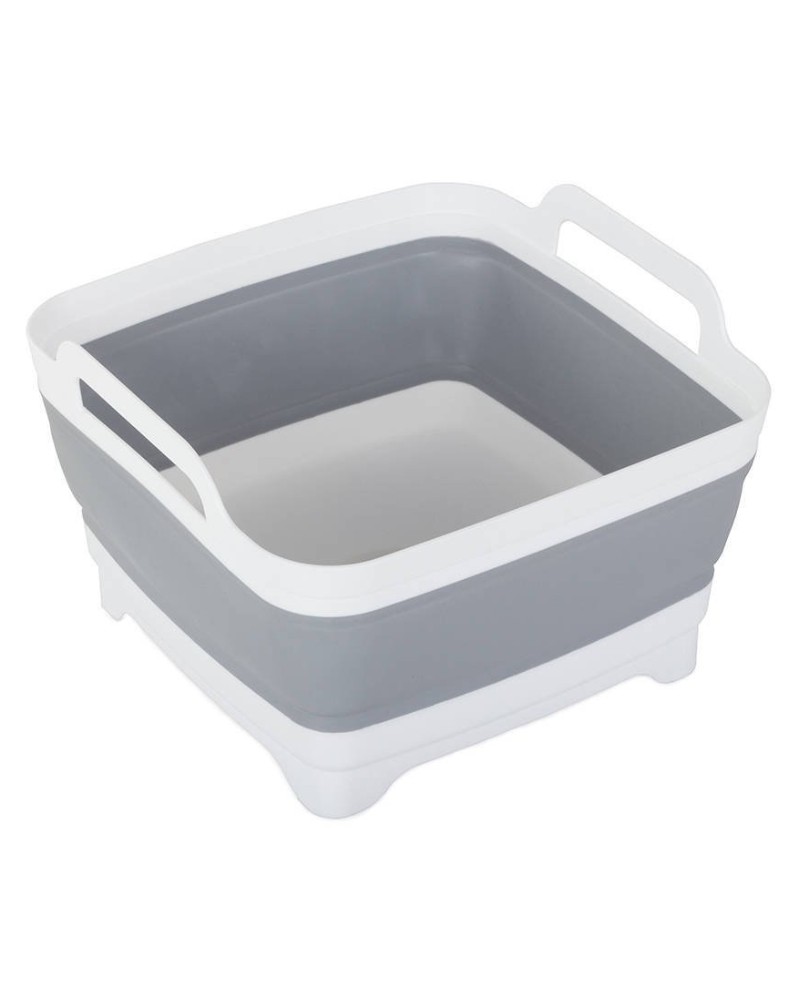 Miska składana silikonowa z korkiem odpływem uchwyt 8 L