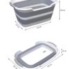 Miska składana silikonowa z odpływem na pranie pojemna 40 L