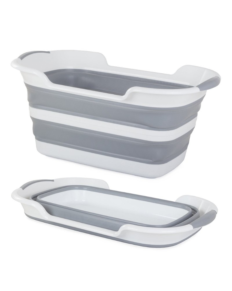 Miska składana silikonowa z odpływem na pranie pojemna 40 L