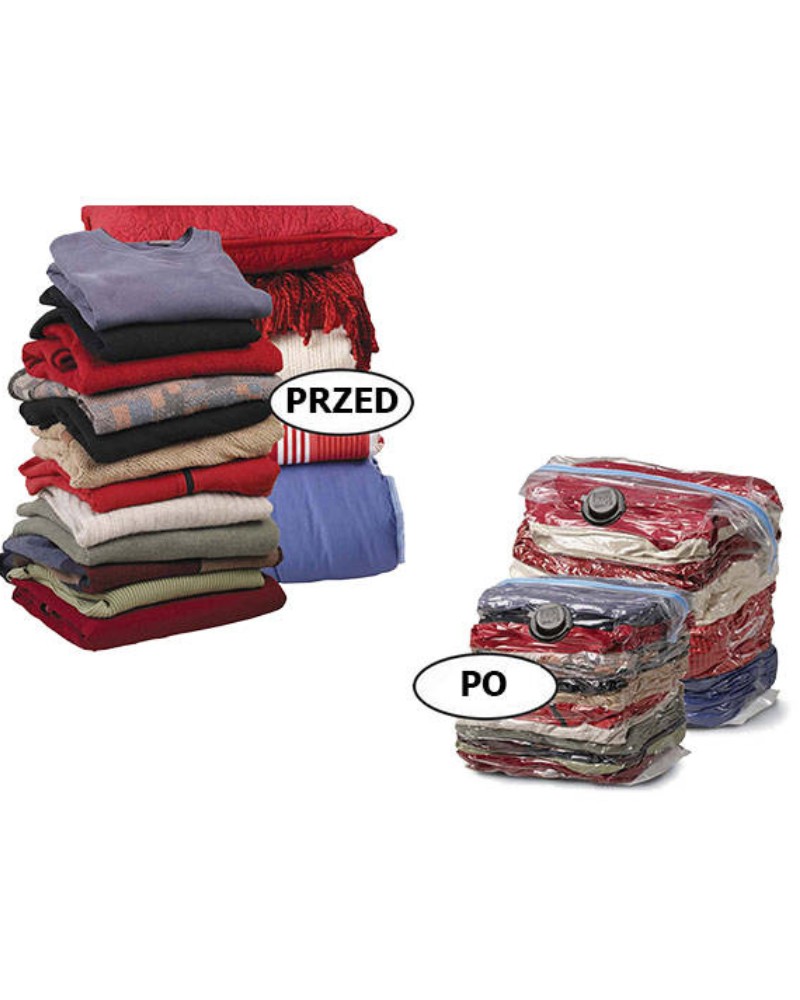 Worek próżniowy na ubrania pokrowiec na ubrania pościel 70x145