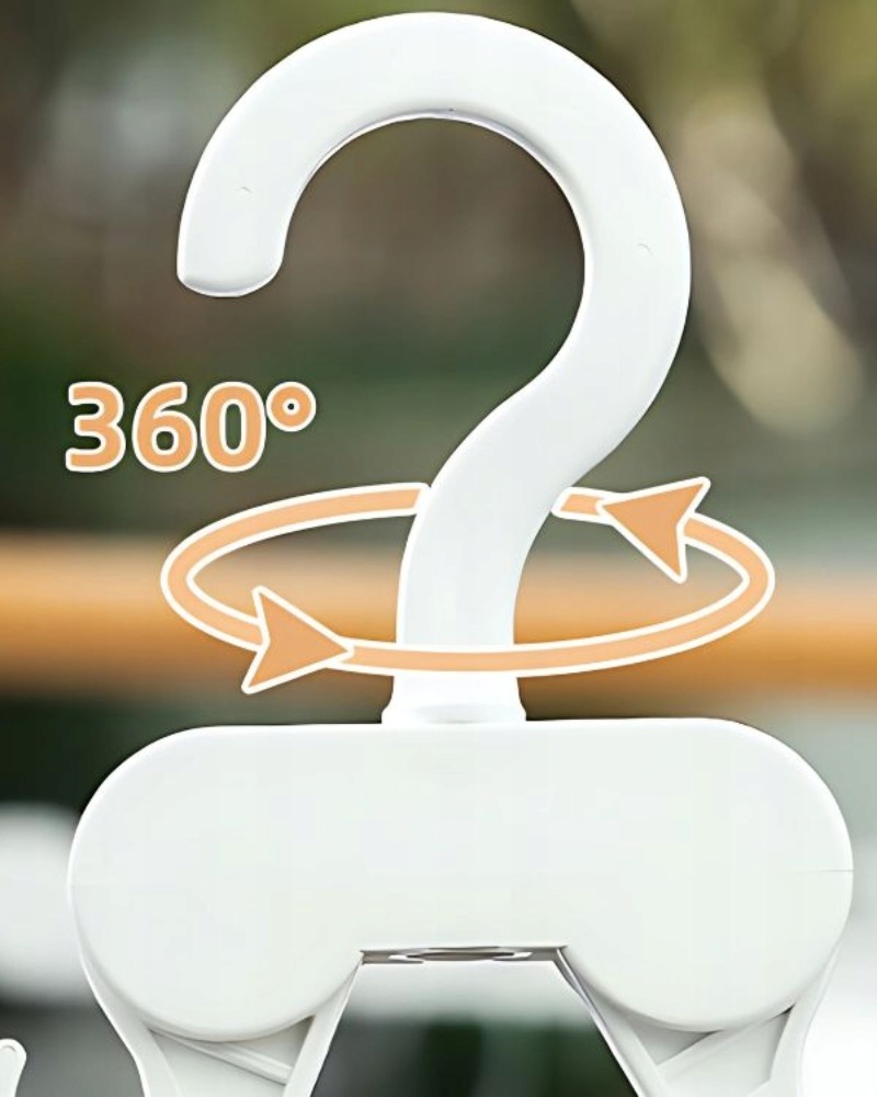 Wieszak do szafy składany wielofunkcyjny organizer na ubrania 16 haczyków