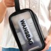 Kosmetyczka Washbag przezroczysta różne rozmiary zestaw 3 sztuki