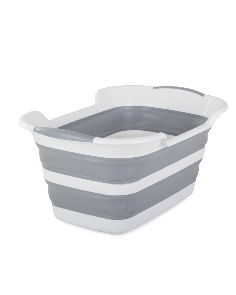 Miska składana silikonowa z odpływem na pranie pojemna 40 L