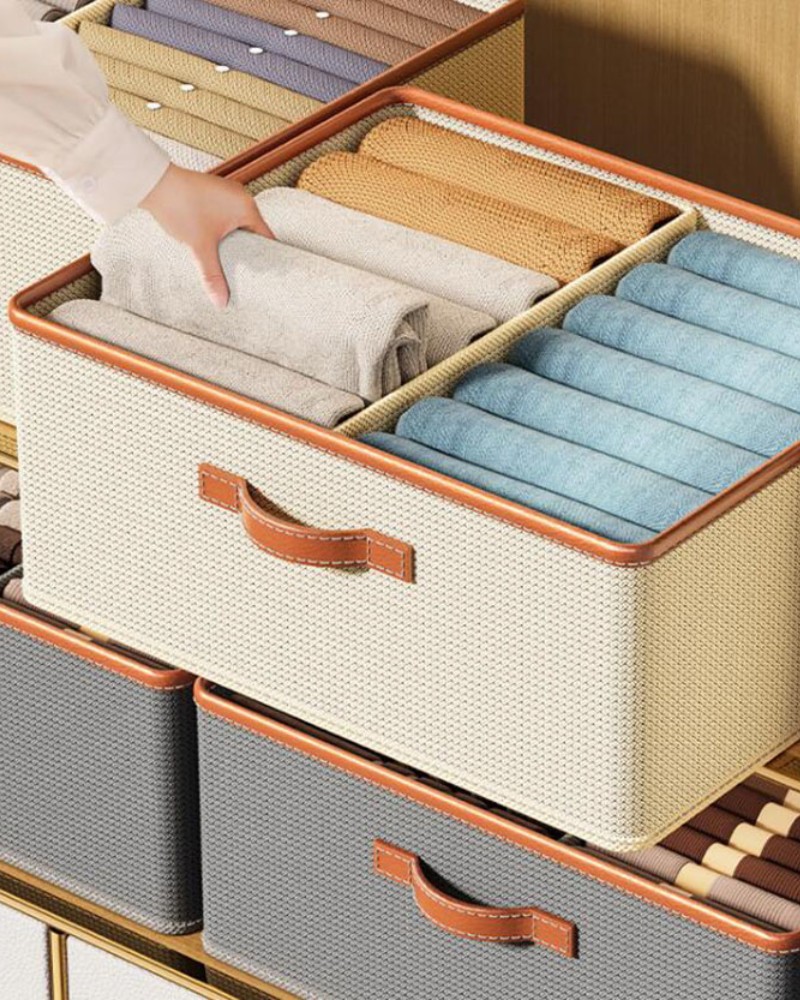 Organizer do szafy na ubrania spodnie bluzy 50×40 szary