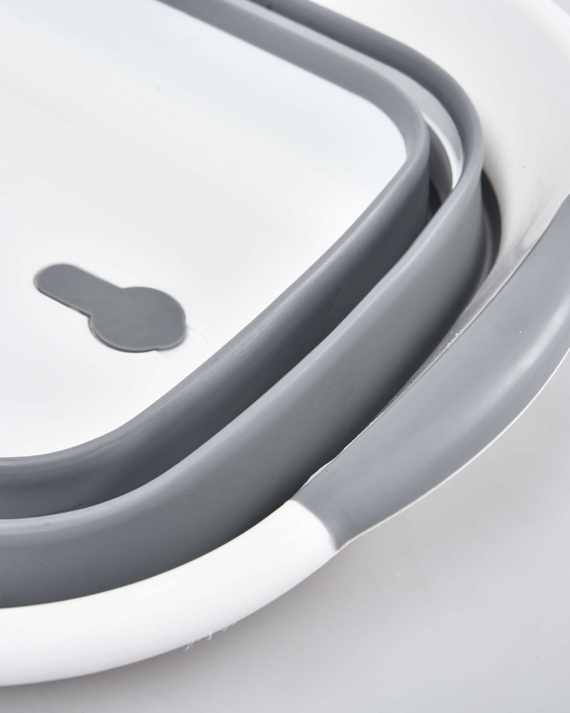 Miska składana silikonowa z odpływem na pranie pojemna 40 L