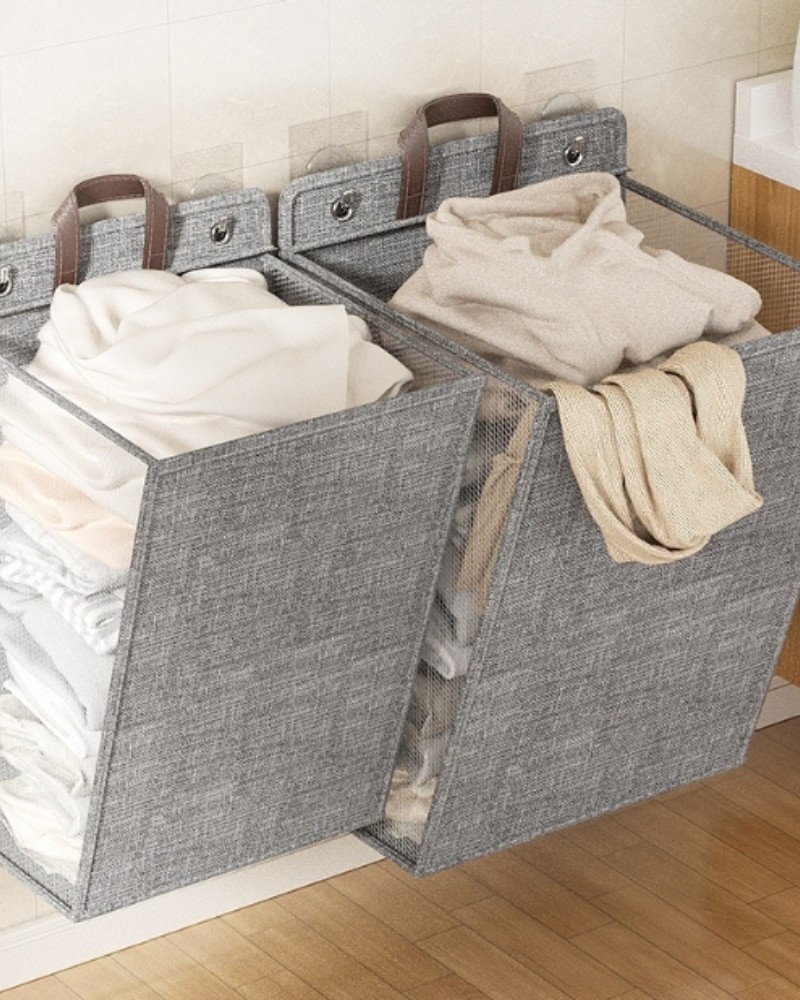 Kosz na pranie pojemny do przymocowania lub postawienia