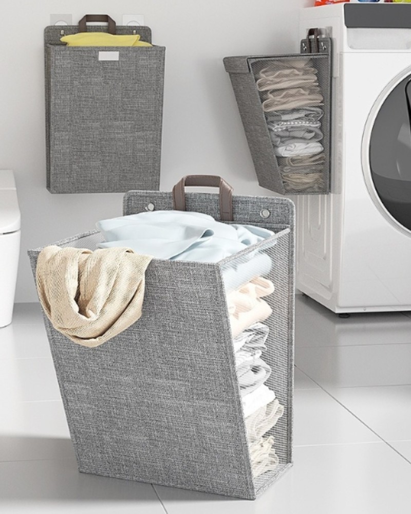 Kosz na pranie pojemny do przymocowania lub postawienia