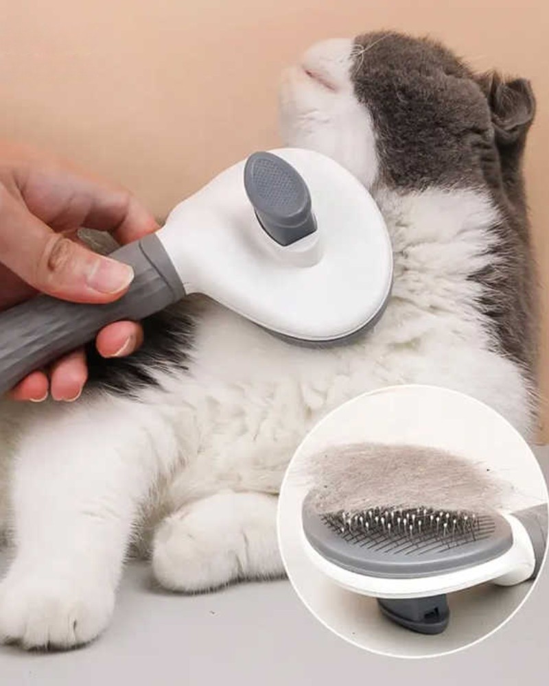 Szczotka samoczyszcząca do sierści psa kota bezpieczna