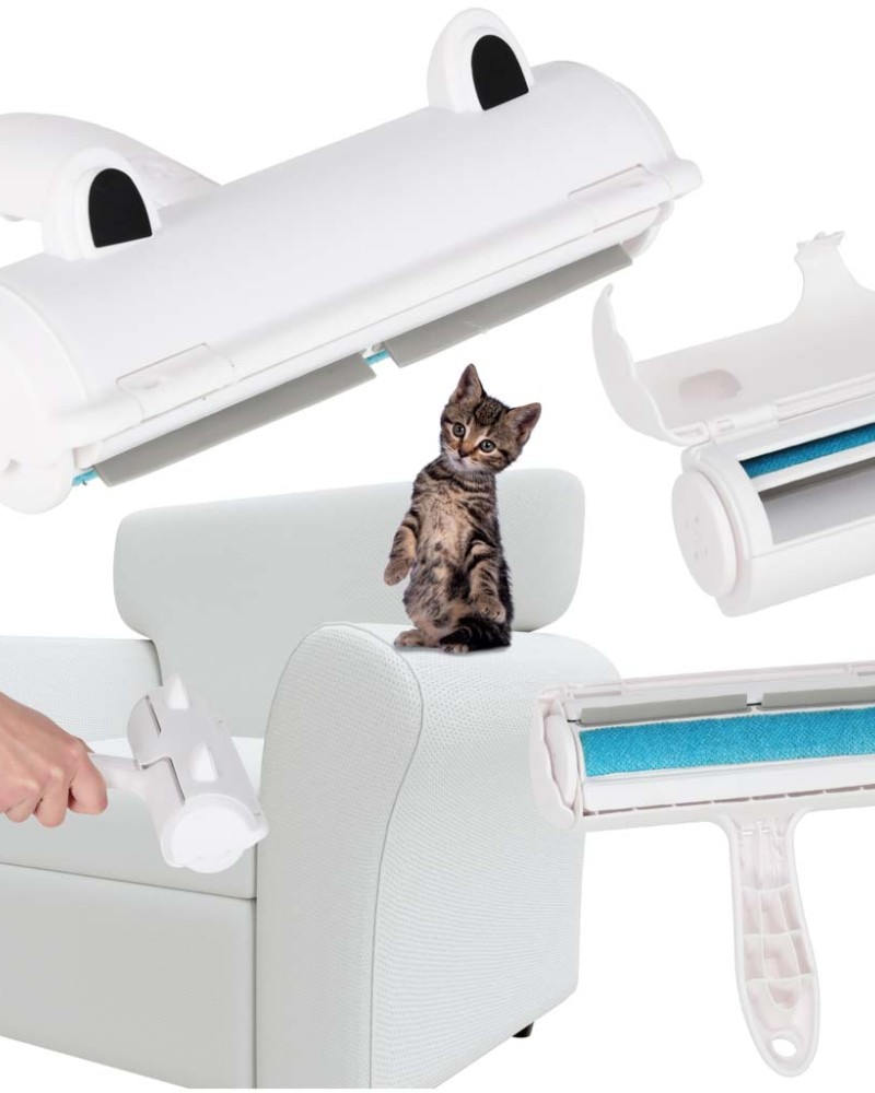 Szczotka wałek rolka do czyszczenia sierści z ubrań tapicerki skuteczna