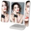 Lusterko kosmetyczne do makijażu premium podświetlane LED rozkładane