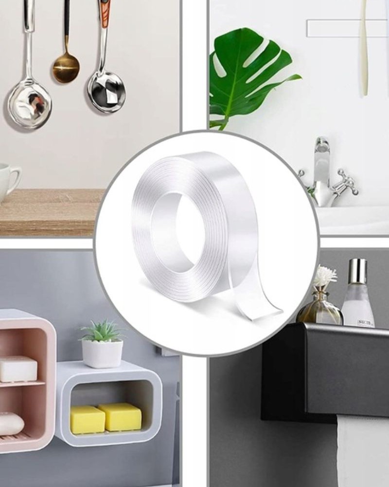 Dwustronna taśma nano wielokrotnego użytku mocna 3m