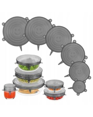 Pokrywki silikonowe uniwersalne na garnek 6 szt.