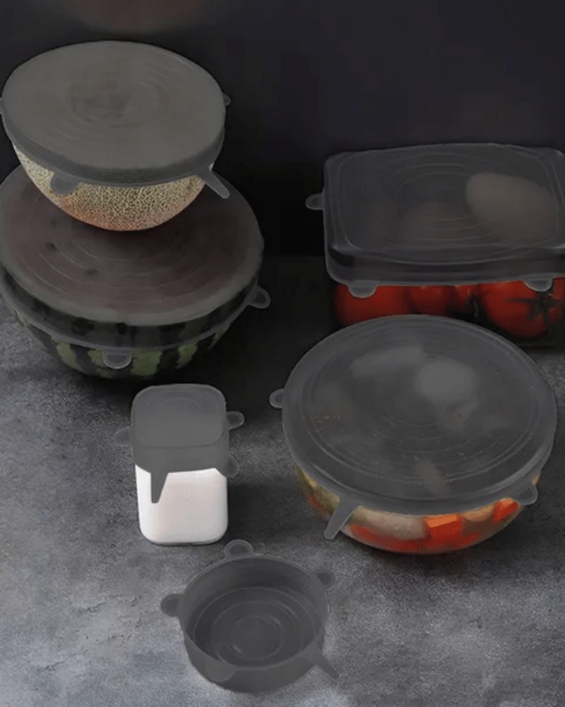 Pokrywki silikonowe uniwersalne na garnek 6 szt.