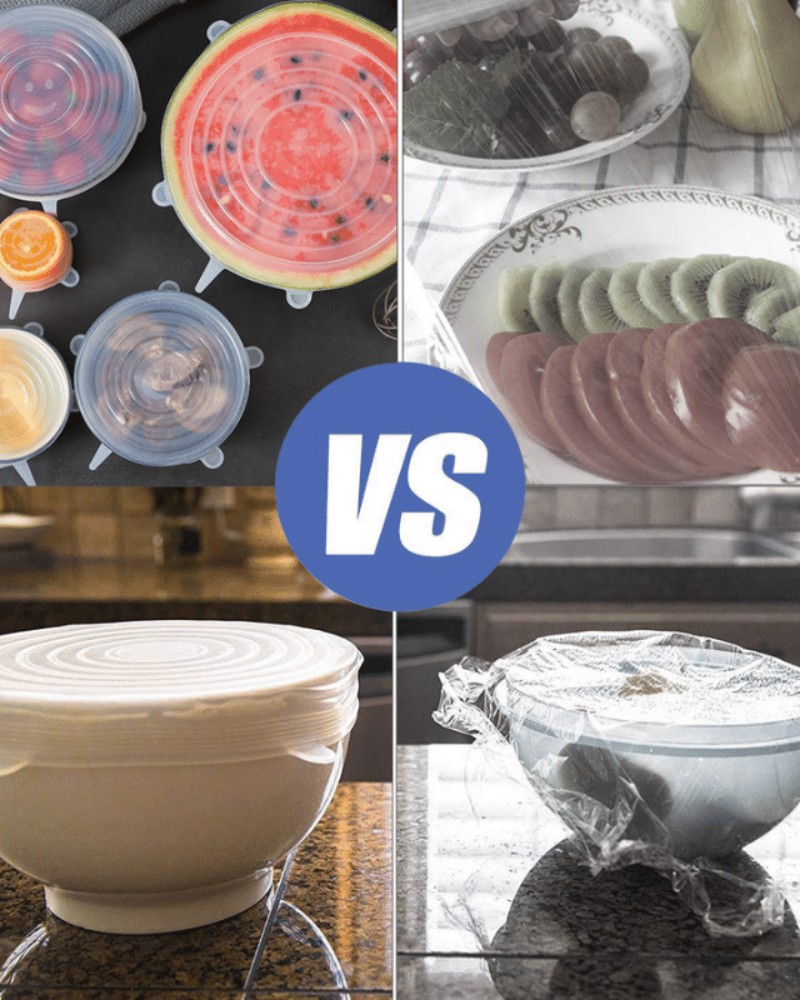 Pokrywki silikonowe uniwersalne na garnek 6 szt.