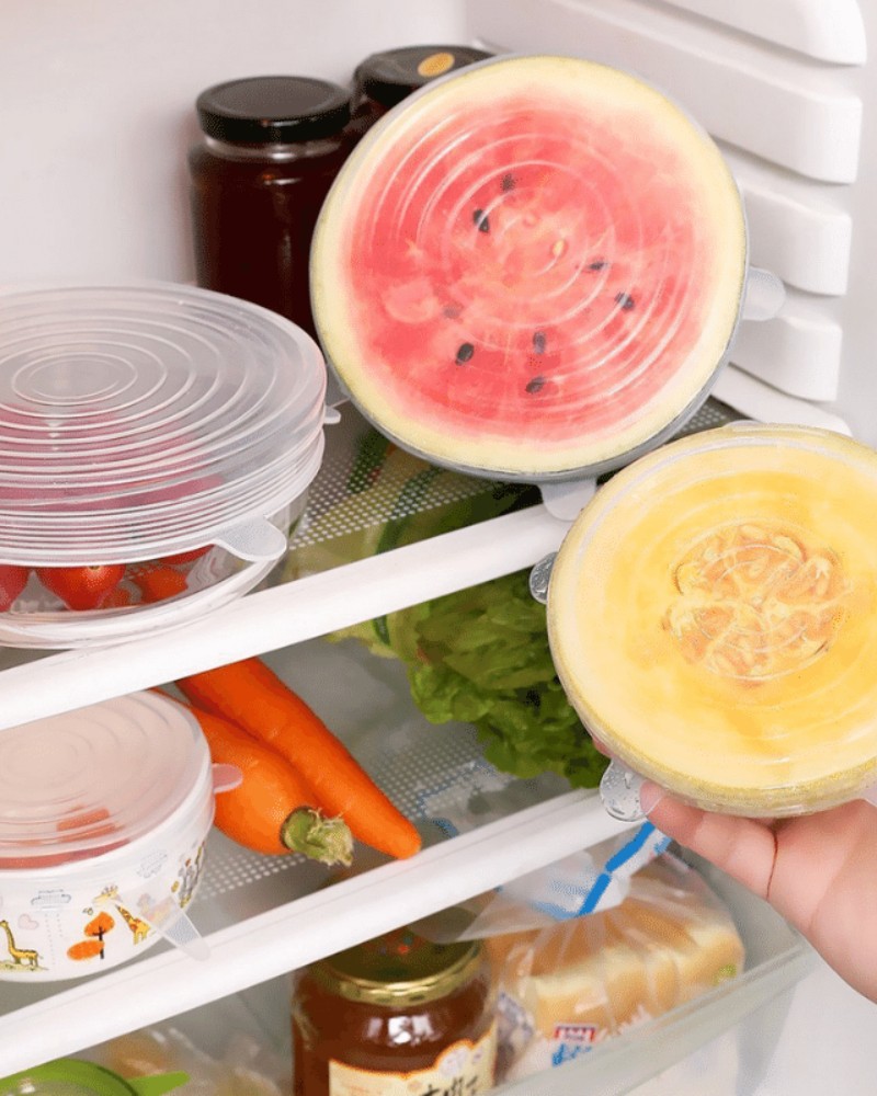 Pokrywki silikonowe uniwersalne na garnek 6 szt.