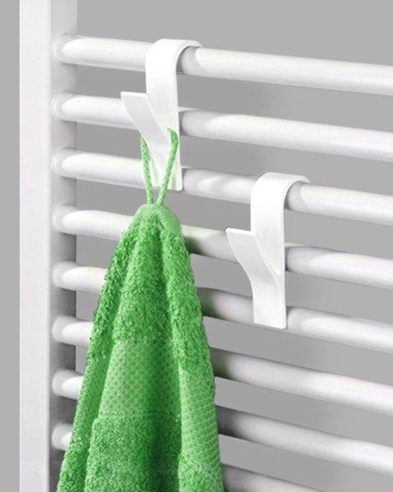 Wieszak haczyk na grzejnik kaloryfer łazienkowy 2 szt.