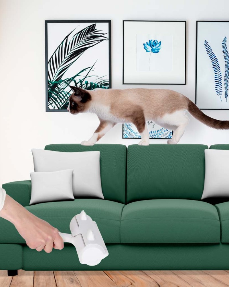 Szczotka wałek rolka do czyszczenia sierści z ubrań tapicerki skuteczna