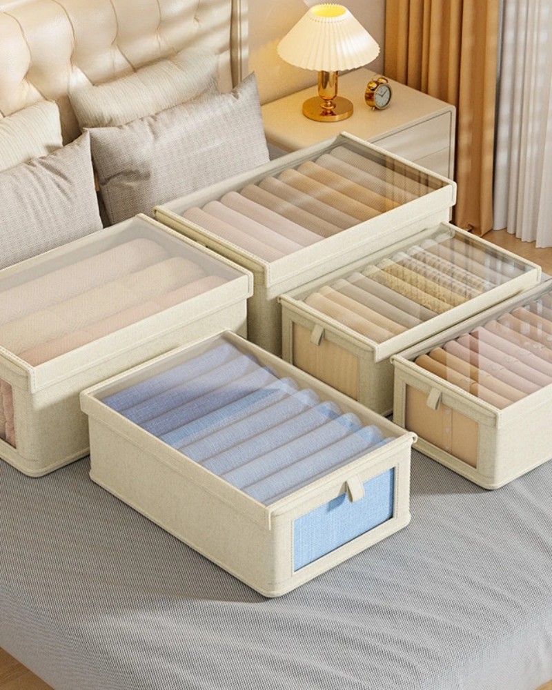 Pojemnik do szafy organizer do przechowywania ubrań zamykany 40x25