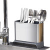 Ociekacz na sztućce stal nierdzewna organizer kuchenny 4 komory tacka