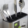 Ociekacz na sztućce stal nierdzewna organizer kuchenny 4 komory tacka
