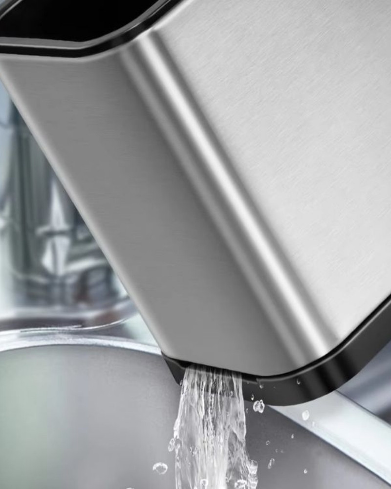 Ociekacz na sztućce stal nierdzewna organizer kuchenny 4 komory tacka