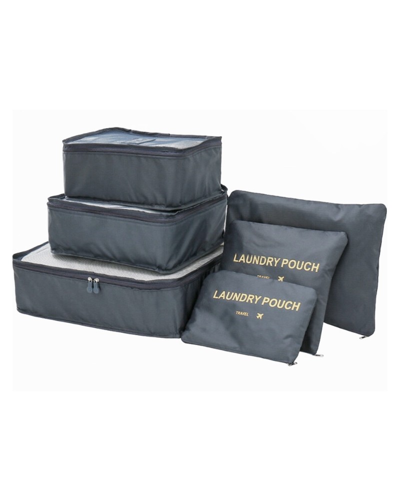 Organizery na pranie podróżne do walizki siatki x6 szt.